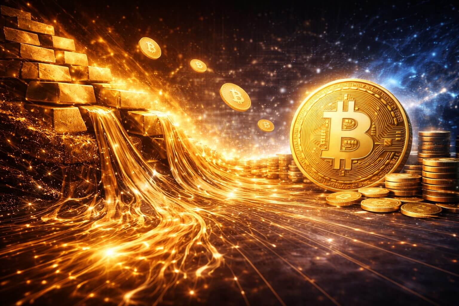 Marktanalyst erkennt Kapitalabfluss aus Gold zugunsten von Bitcoin