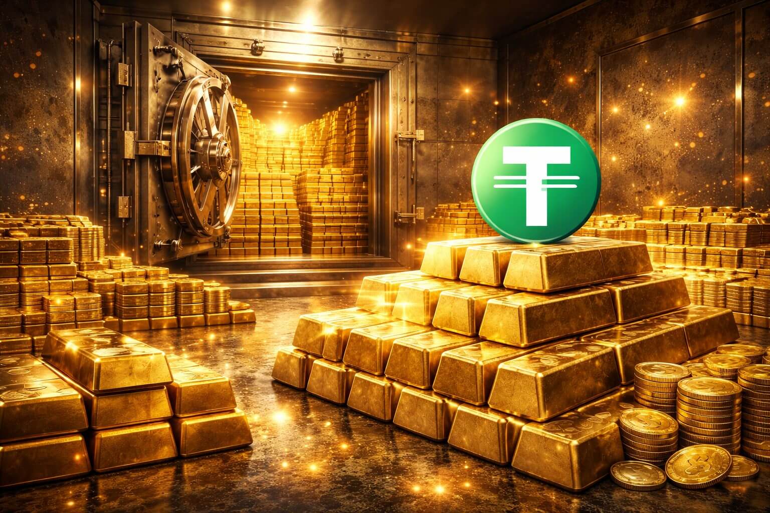 Tether baut Goldreserven auf 24 Milliarden US-Dollar in Schweizer Bunker aus