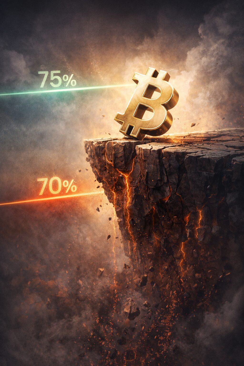 BTC fällt unter die 75 %-Profitgrenze: Was bedeutet das für den Markt?