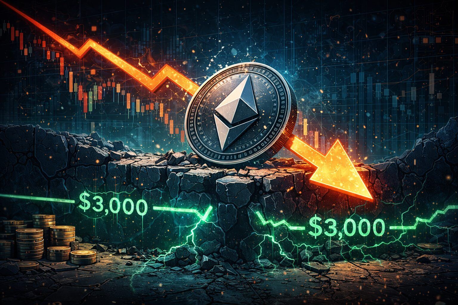 Ethereum unter Druck: Analysten beobachten neue Unterstützungszone