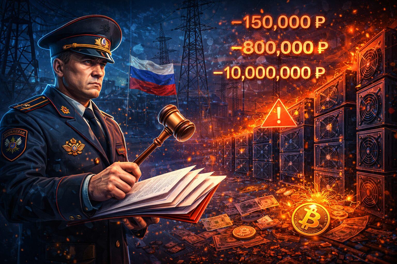 Russland will hohe Geldstrafen für illegales Krypto-Mining einführen