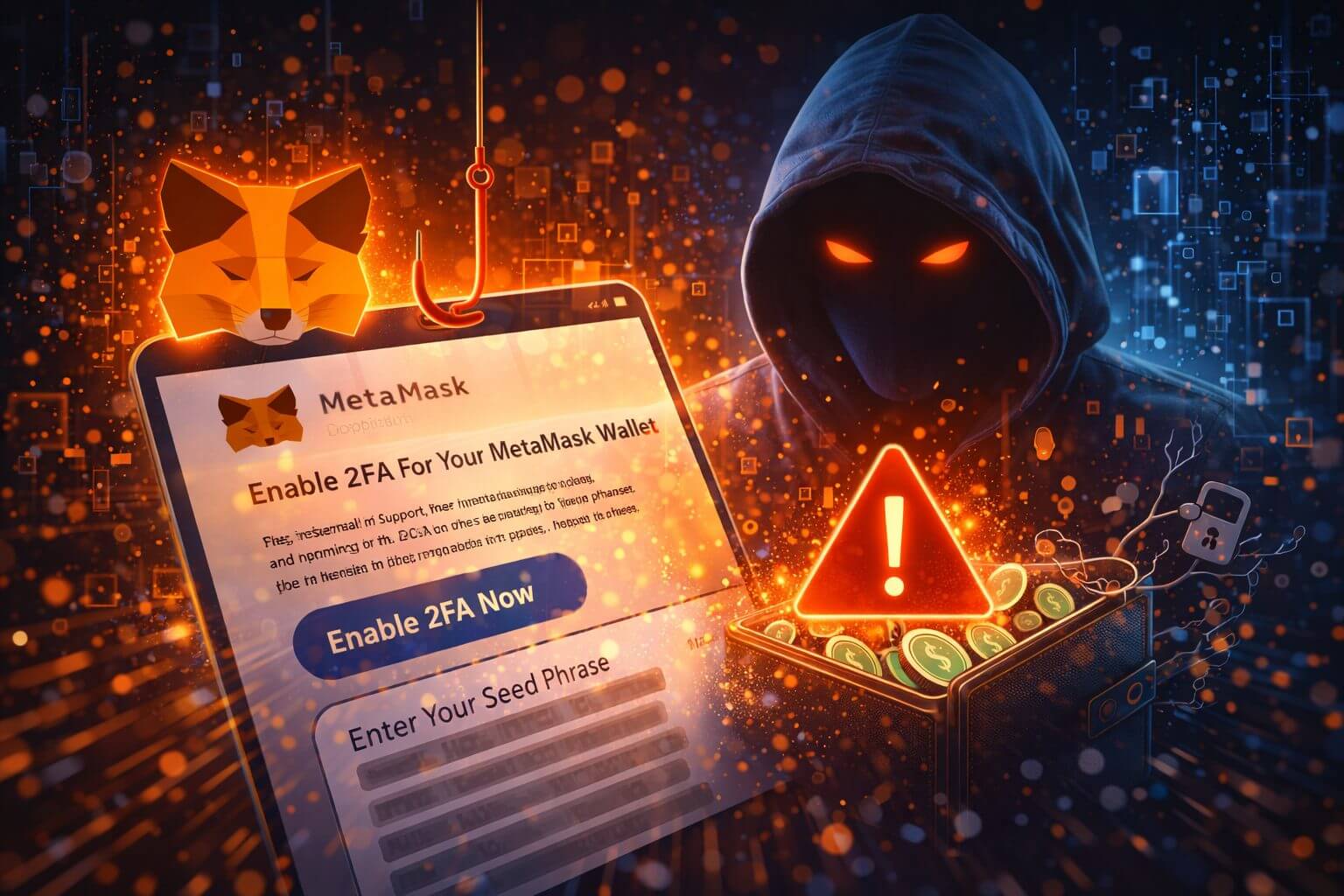 Phishing-Mail zu MetaMask 2FA führt zur Wallet-Übernahme