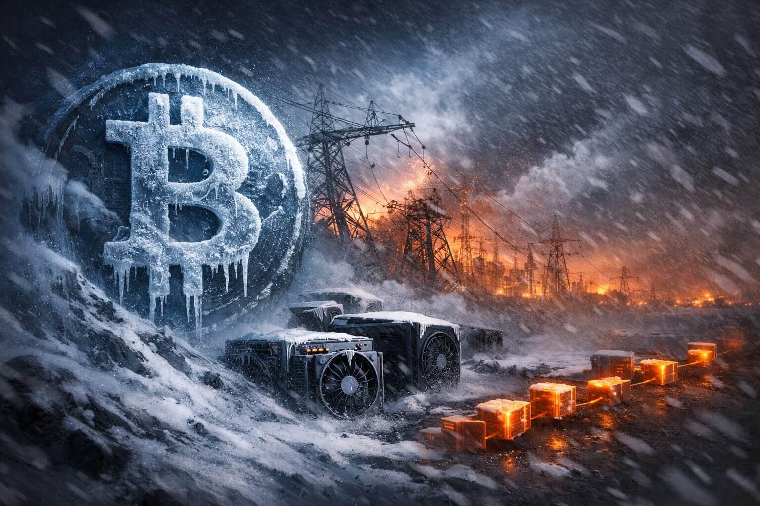 Bitcoin-Mining unter Druck durch Kältewelle in den USA