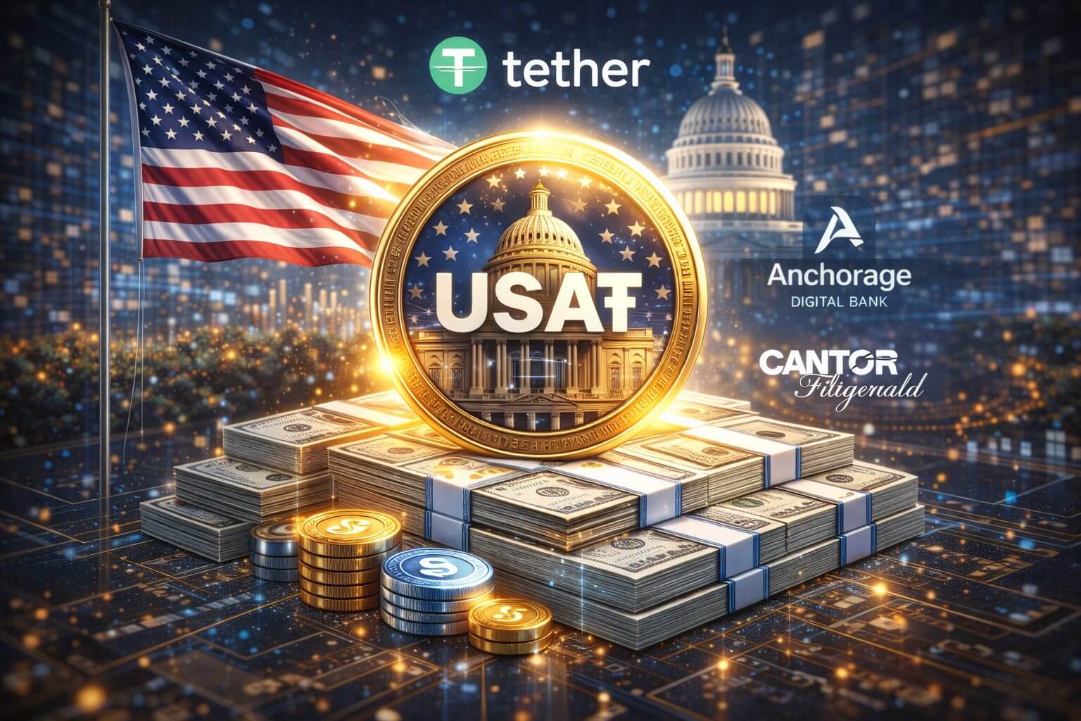 Tether bringt regulierten Stablecoin über US-Bank auf den Markt