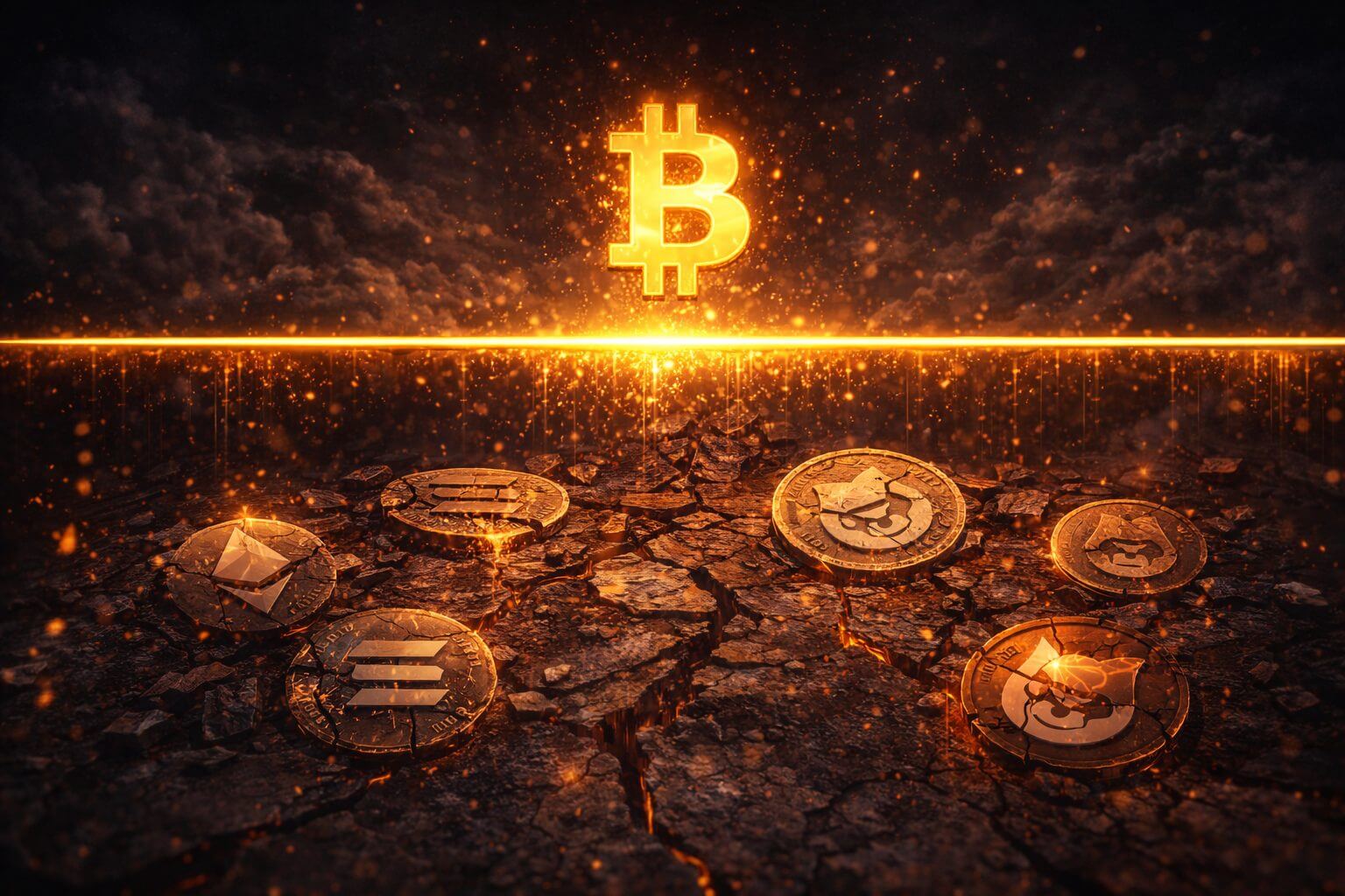 Liquiditätskrise drückt Altcoins massenhaft unter entscheidende Marke