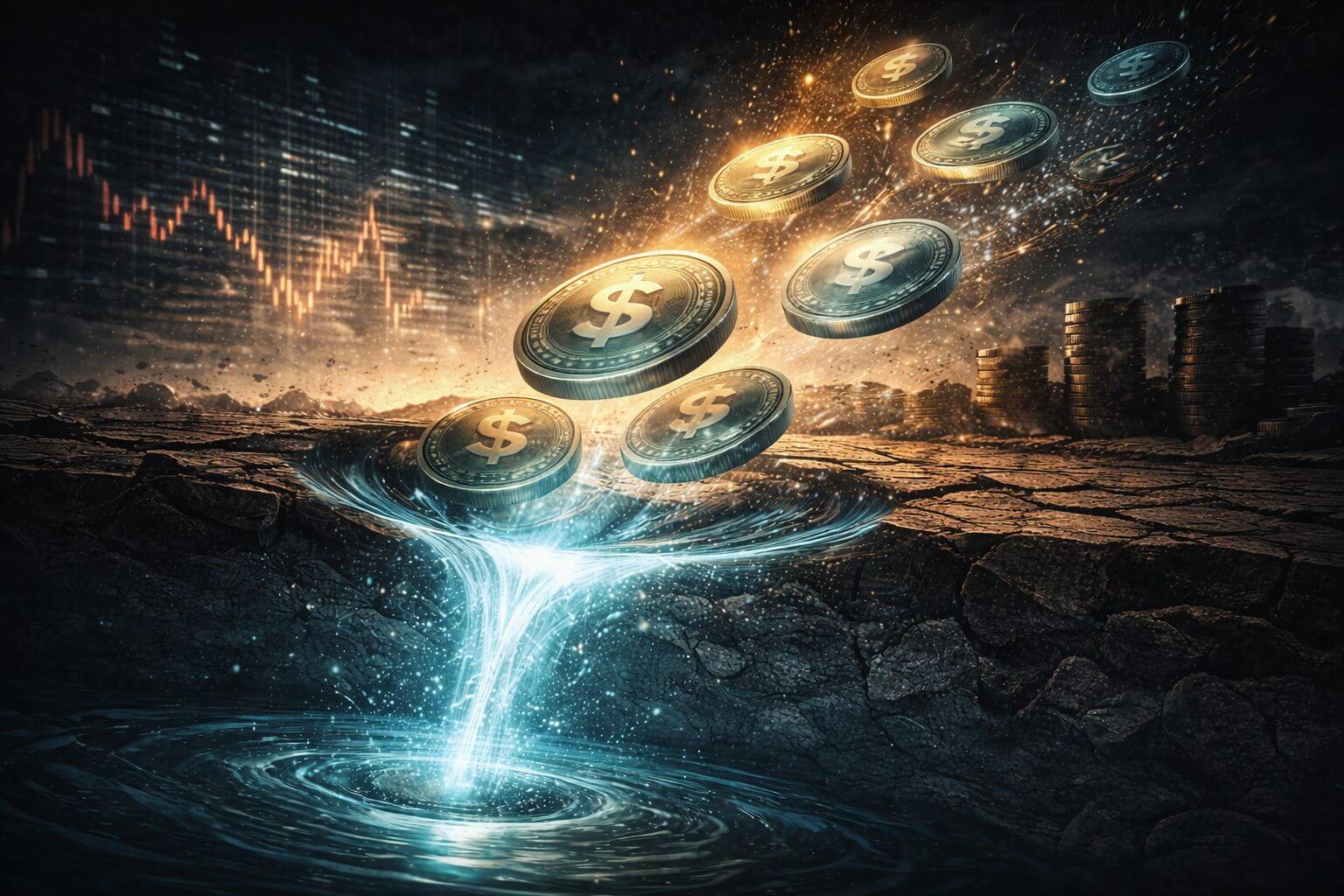 Krypto-Liquidität fällt auf Niveau der FTX-Periode