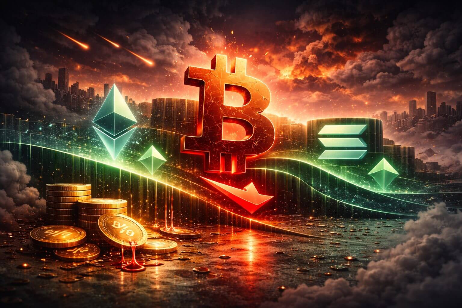 Bitcoin fällt leicht, während Spannungen im Nahen Osten zunehmen