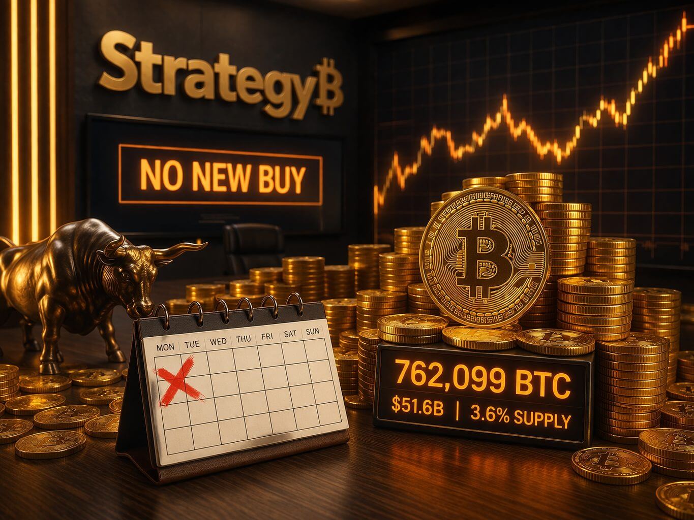 Strategy pausiert vorübergehend Bitcoin-Käufe nach Rekordserie
