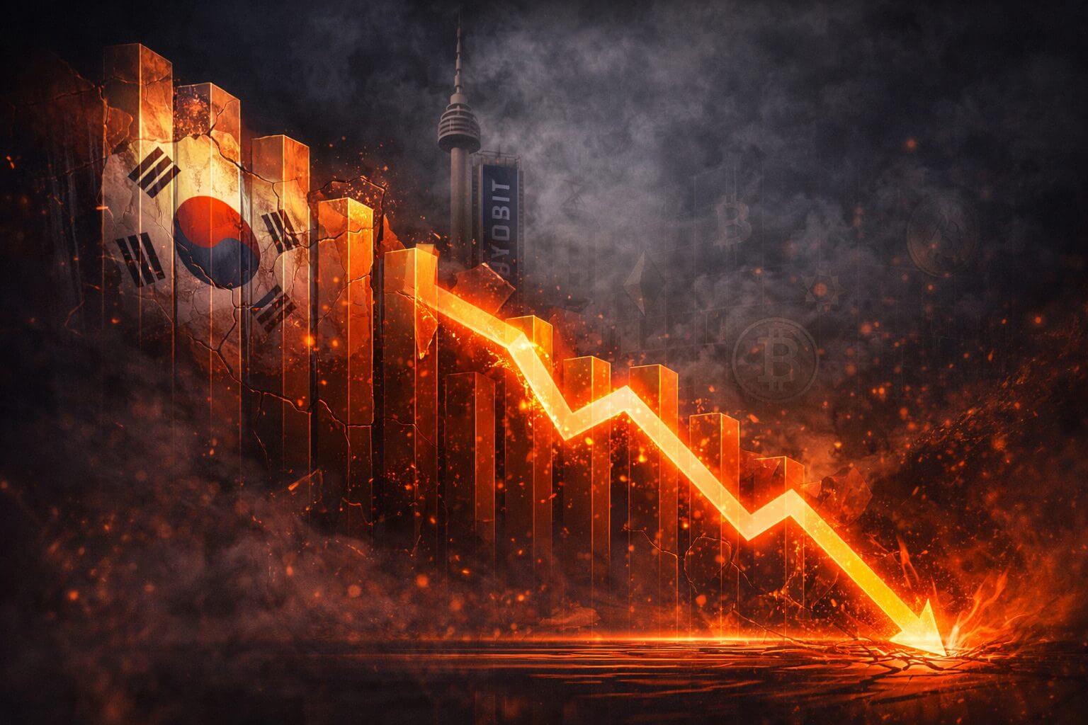 Krypto-Dip trifft südkoreanische Exchange Upbit hart