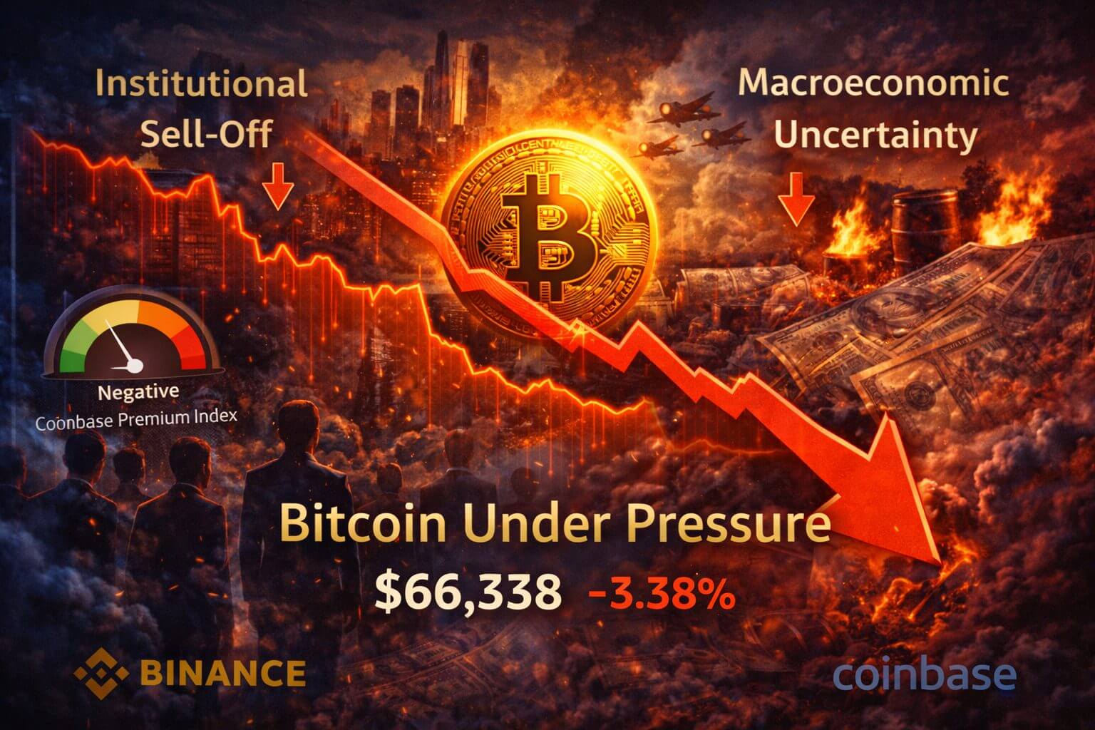 Bitcoin unter Druck durch Abflüsse großer Investoren