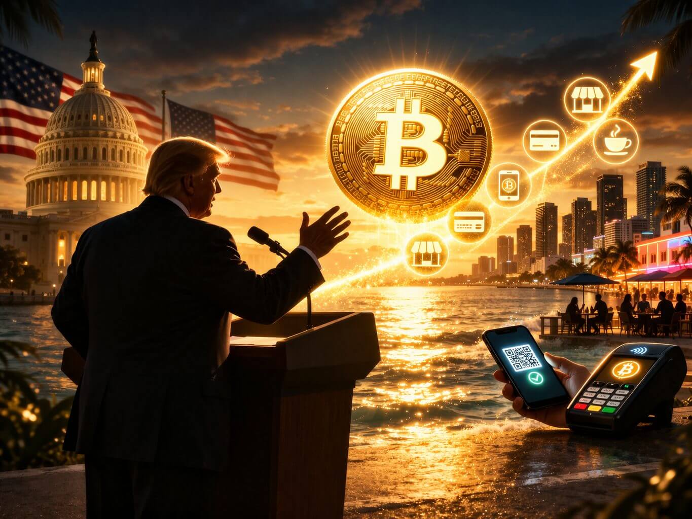 Trump will weniger Regulierung und sieht Zukunft in Bitcoin