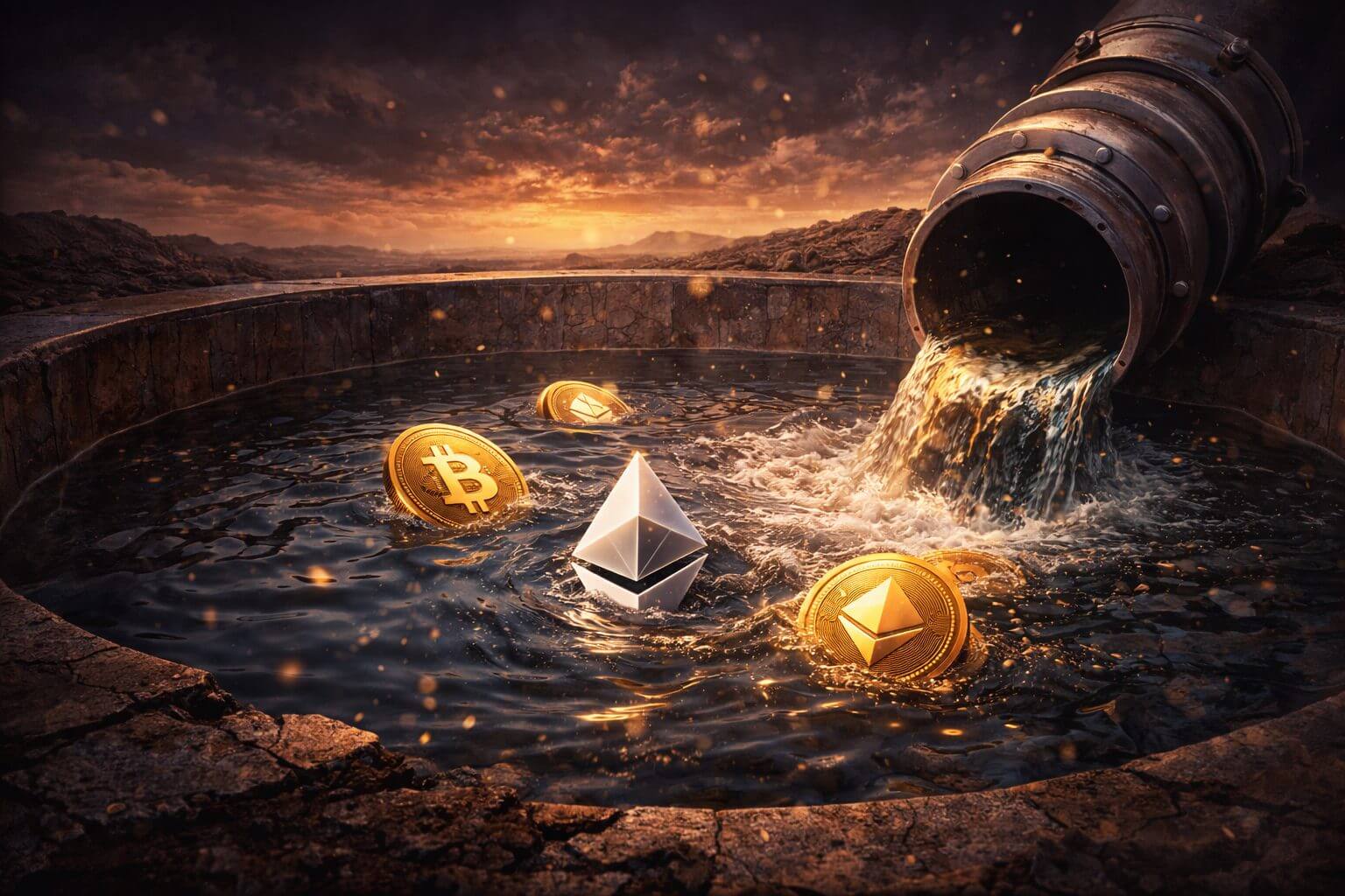 Große DeFi-Protokolle verlieren Milliarden an gestakten Kryptowährungen