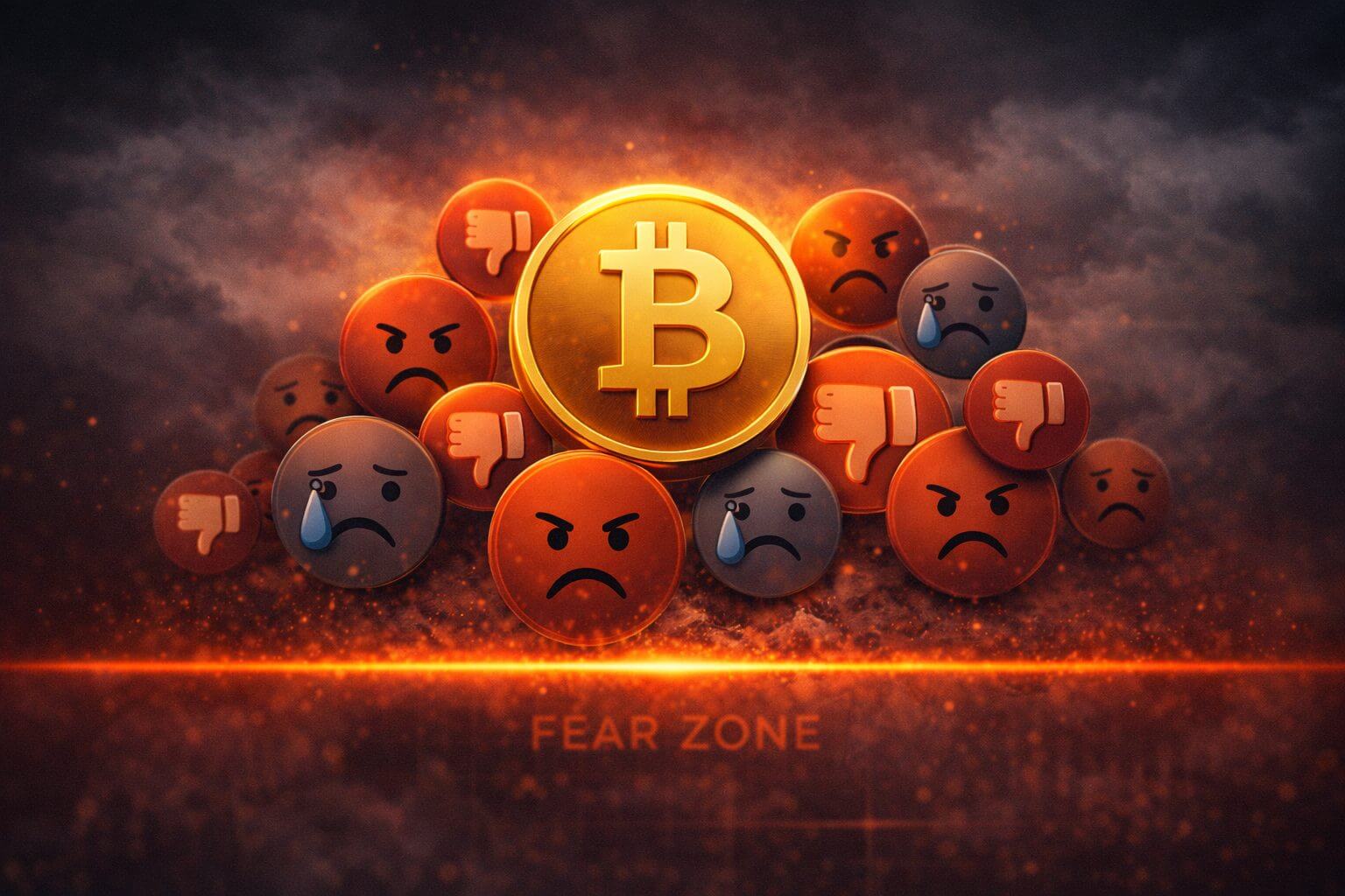 Bitcoin in Angstzone mit stärkstem Pessimismus seit Februar