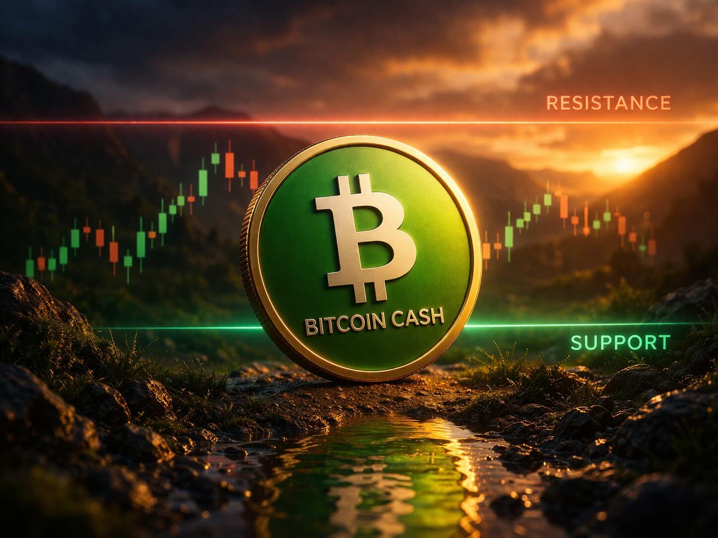 Bitcoin Cash verharrt zwischen Unterstützung und Widerstand