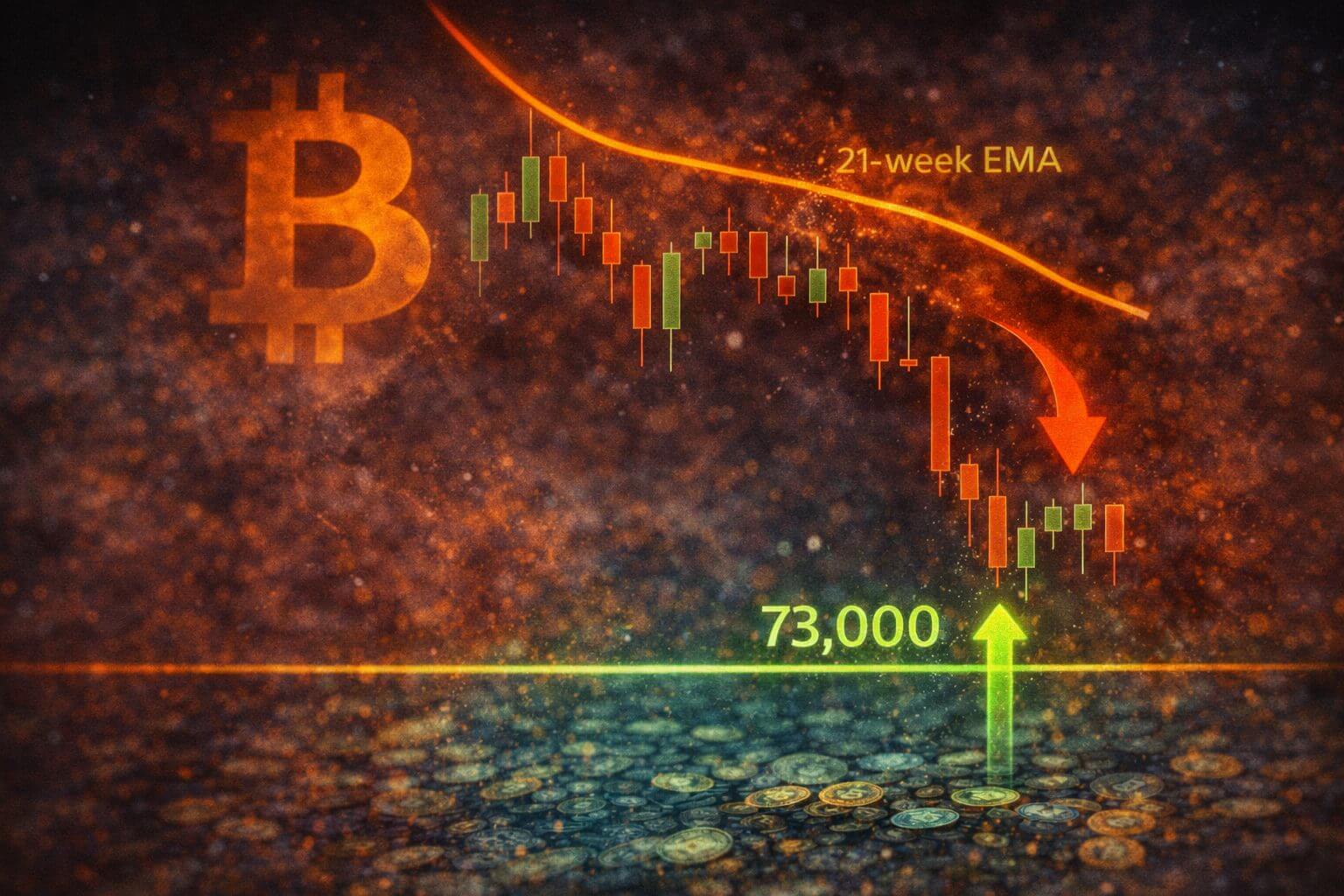 Bitcoin an kritischem Punkt: Droht ein Rückgang auf 73.000 $?