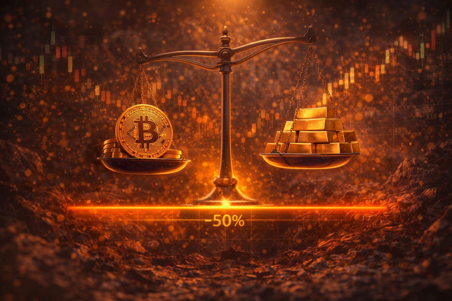 Bitcoin versus Gold erreicht laut Analyst entscheidende Zone
