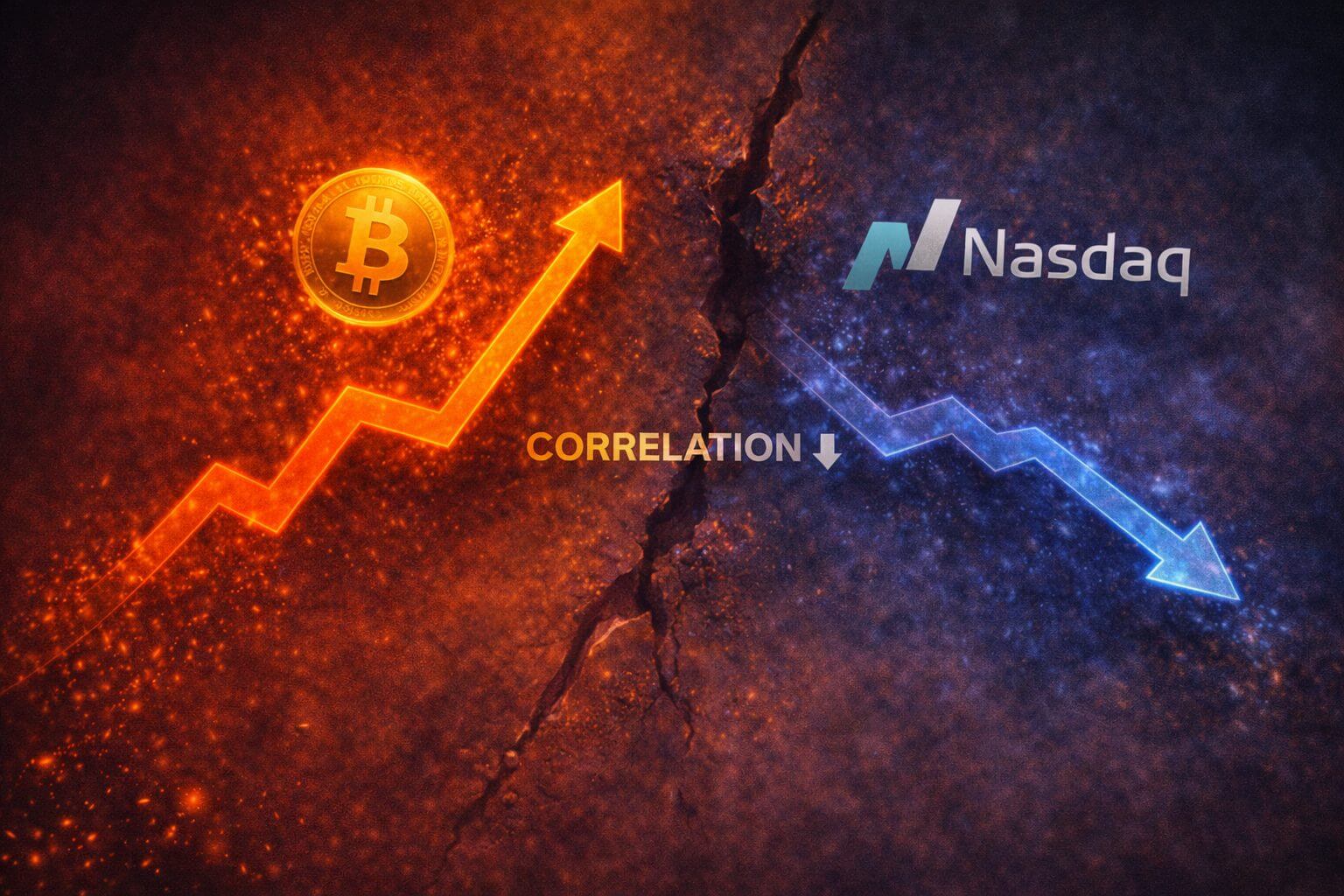 Warum diese schwache Korrelation gerade bullish für Bitcoin ist