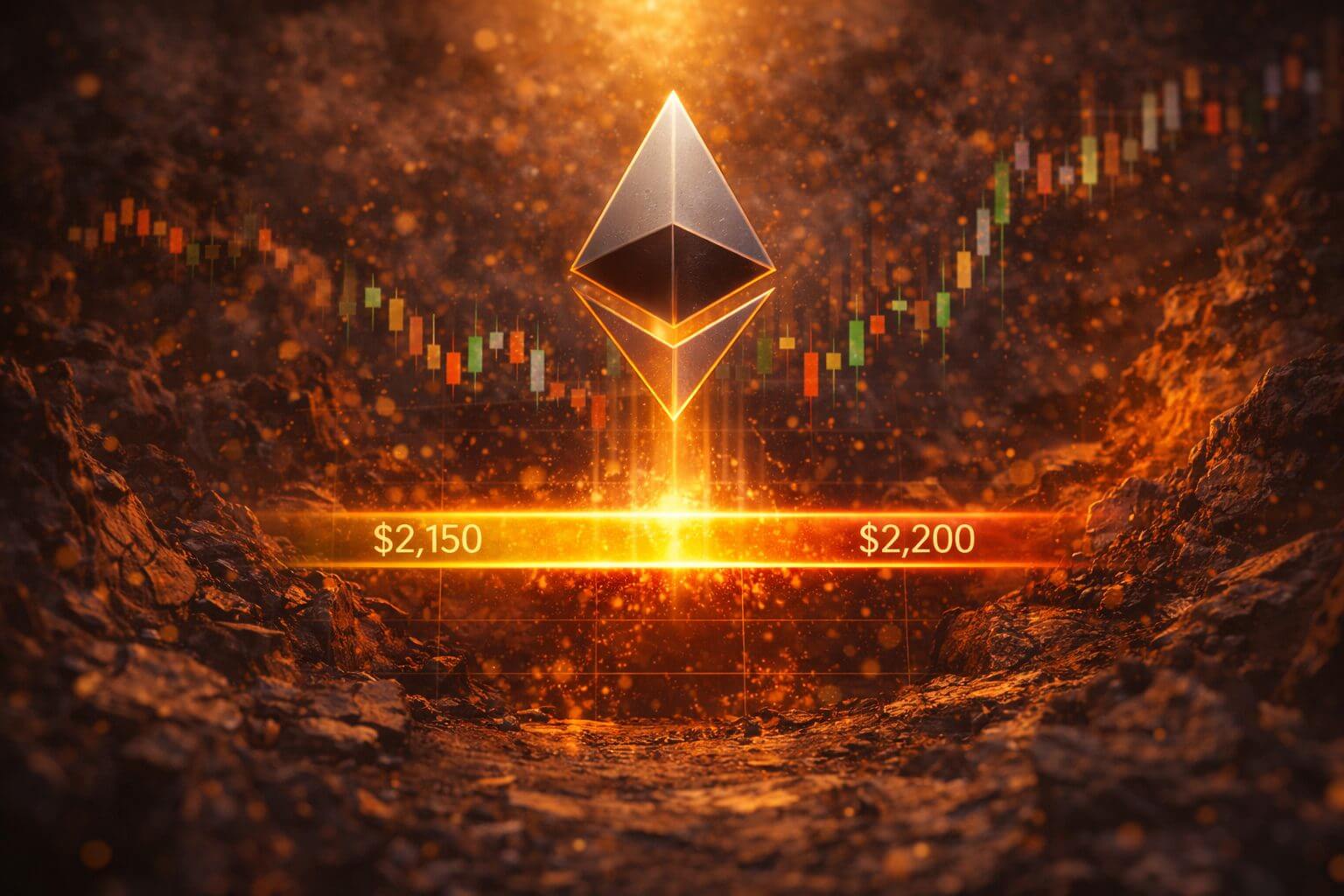 ETH balanciert auf wichtigem Niveau, während der Druck zunimmt