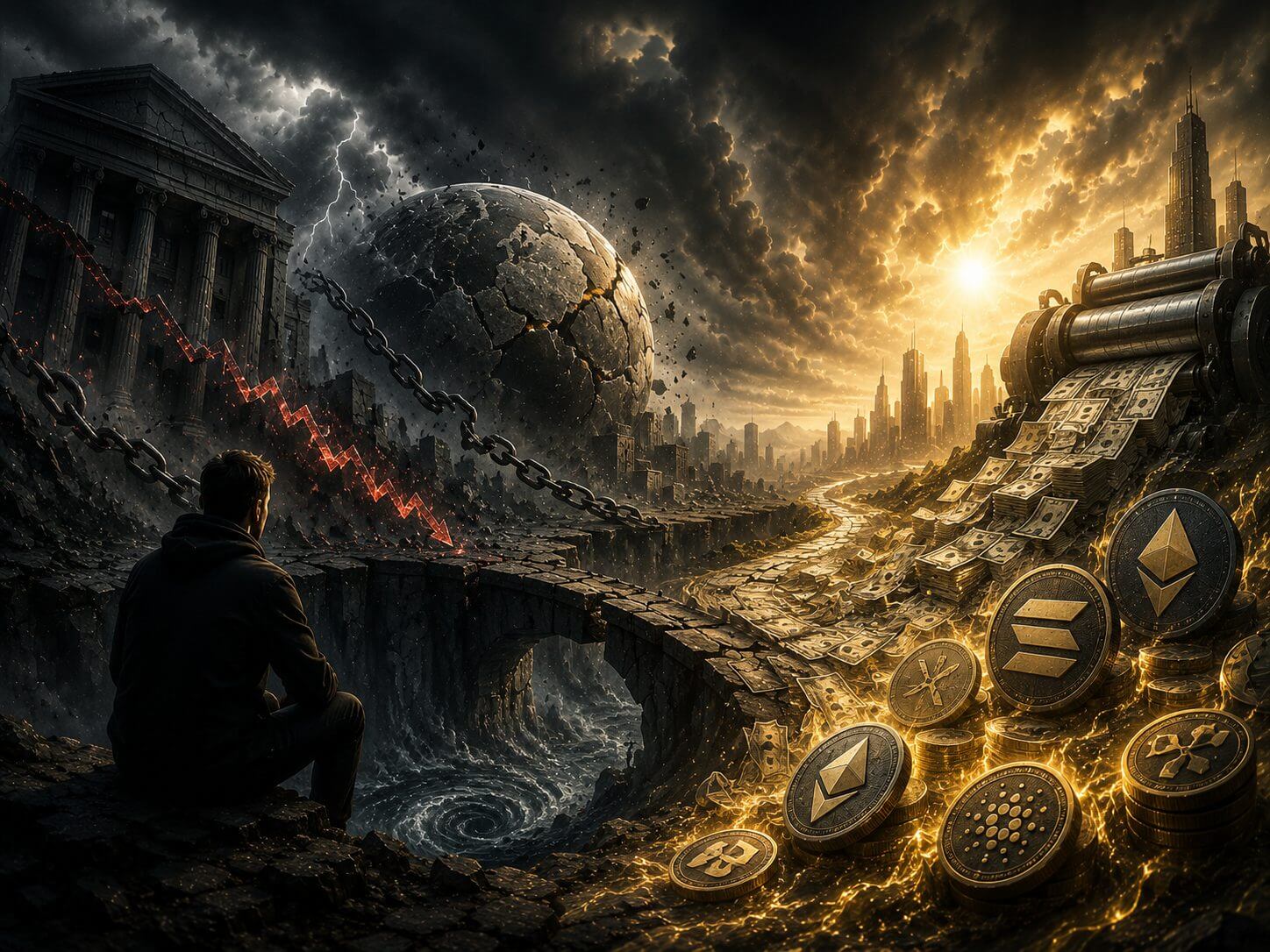 Analyst: Das Finanzsystem bricht zusammen und Altcoins profitieren