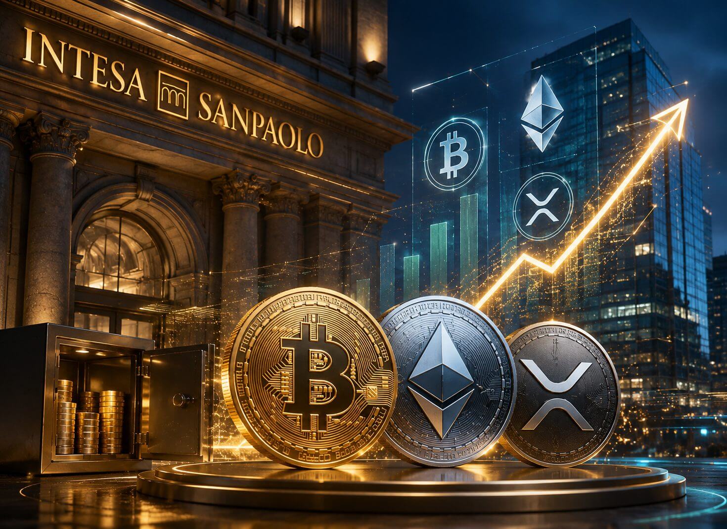 Größte Bank Italiens erhöht Krypto-Engagement auf 235 Millionen Dollar
