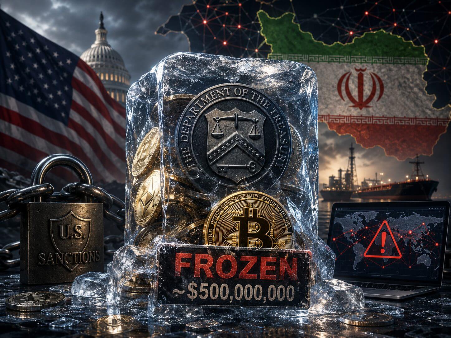 USA frieren fast 500 Millionen US-Dollar an iranischer Kryptowährung ein