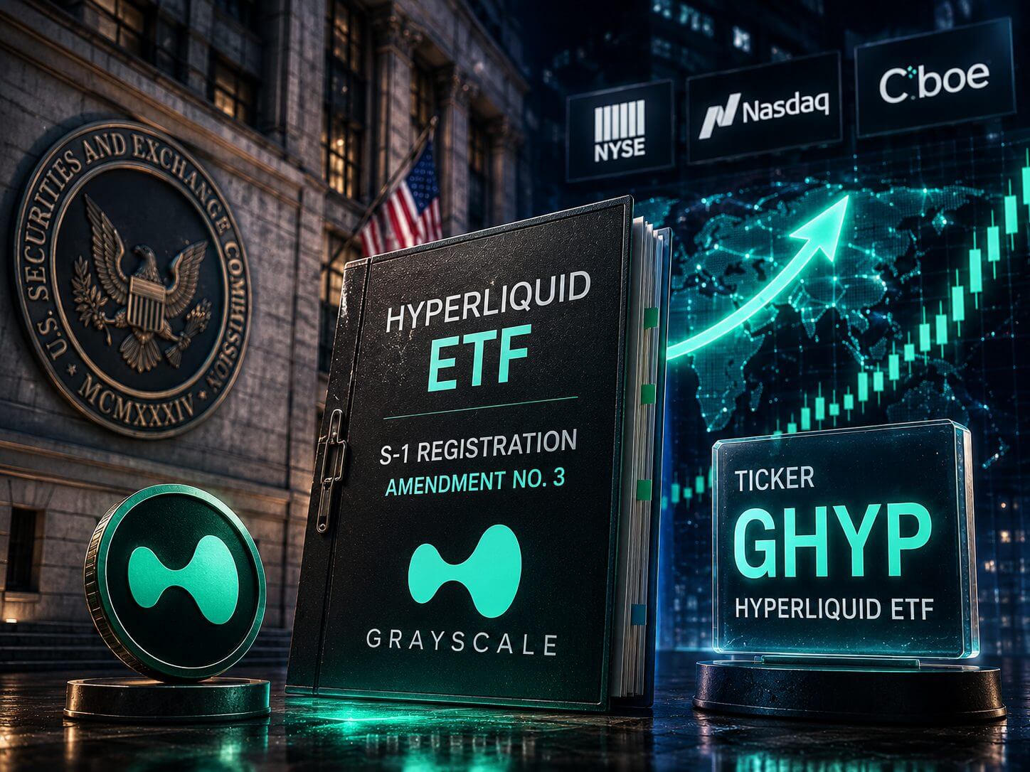 Grayscale reicht dritten Antrag für Hyperliquid-ETF ein