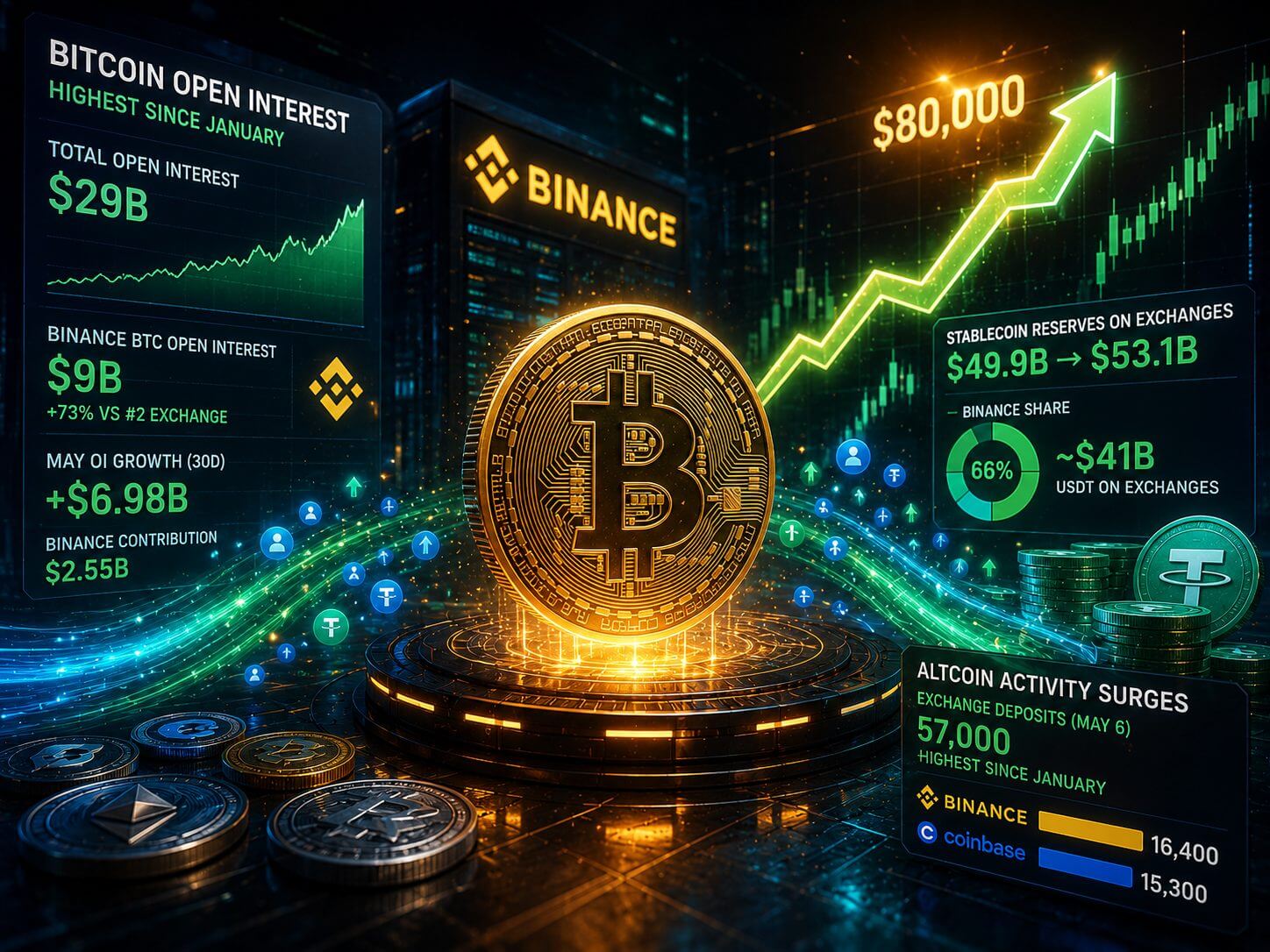 Stablecoin-Reserven auf Exchanges steigen während der Bitcoin-Rallye stark an