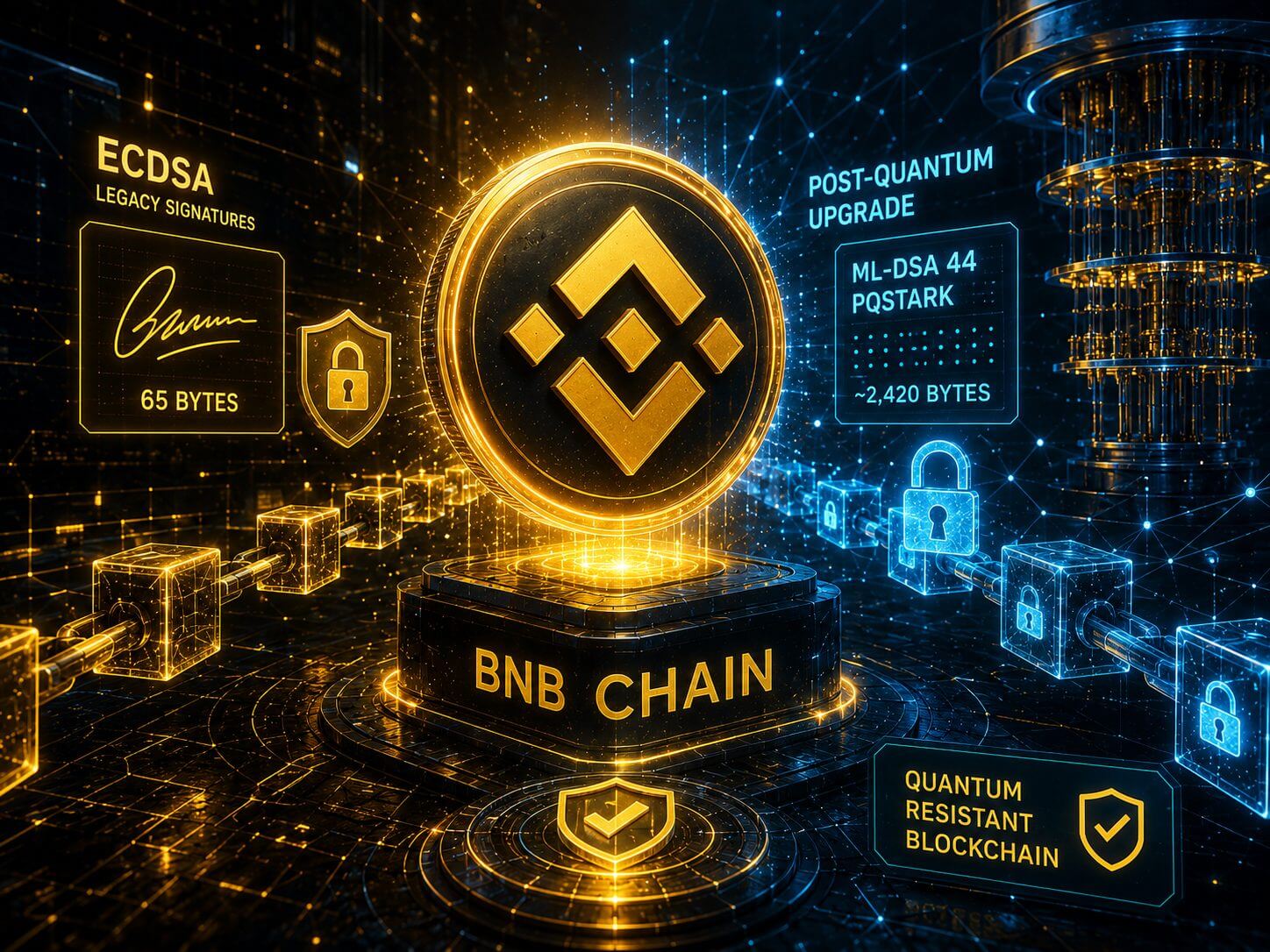 BNB Chain testet quantensichere Upgrade, sieht jedoch TPS um 40 % sinken