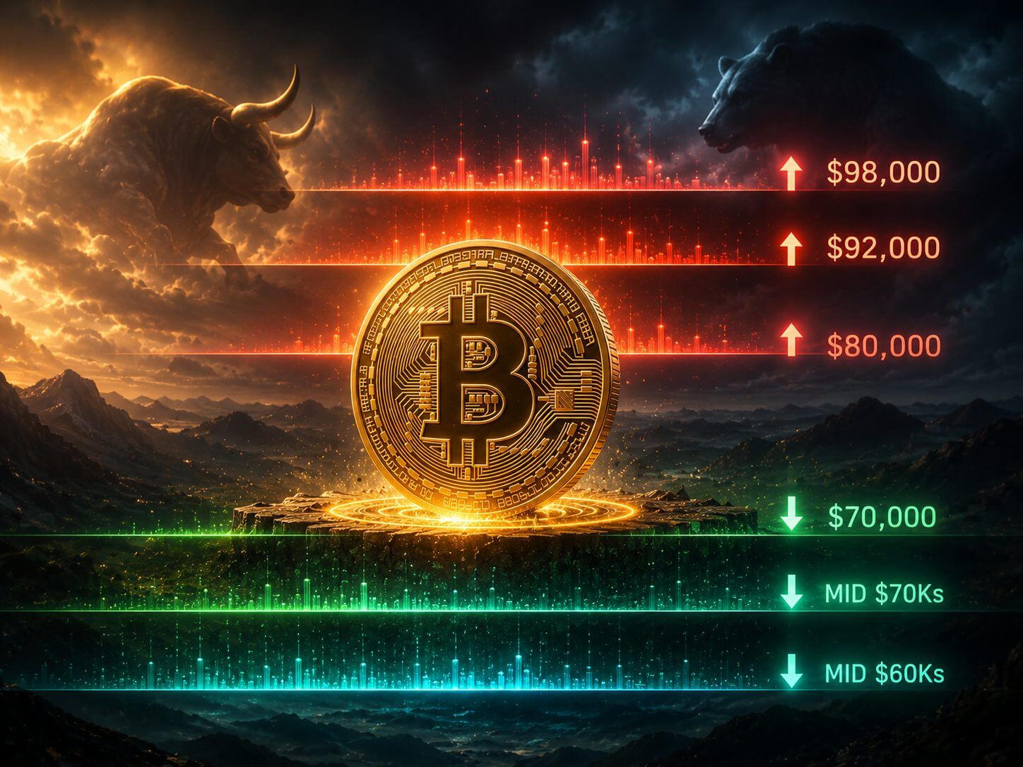 Bitcoin-Kurs könnte sich rund um diese entscheidenden Preisniveaus schnell bewegen