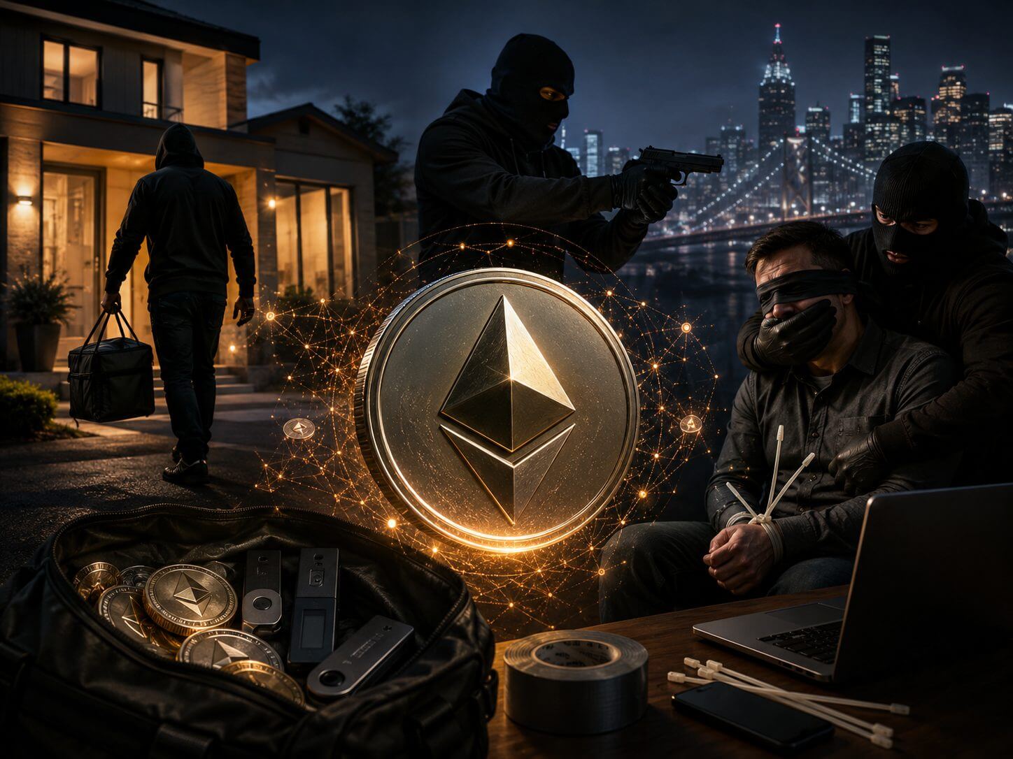 Krypto-Investoren Ziel bewaffneter Überfälle laut FBI