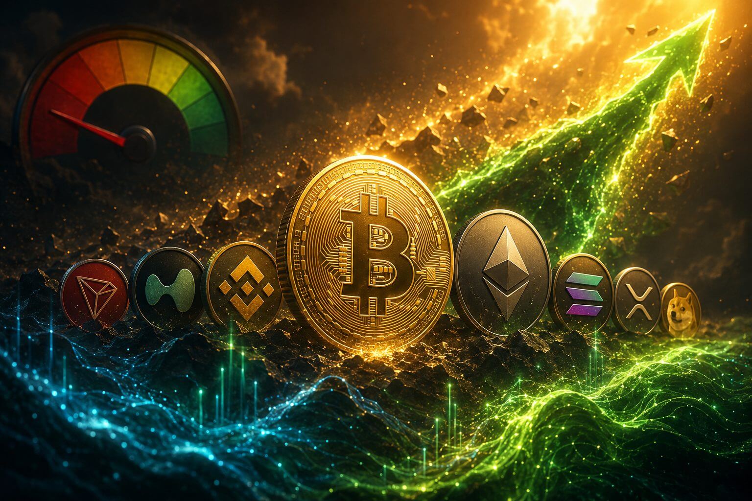Bitcoin und Altcoins erzielen Gewinne trotz des Fear & Greed-Scores von 13