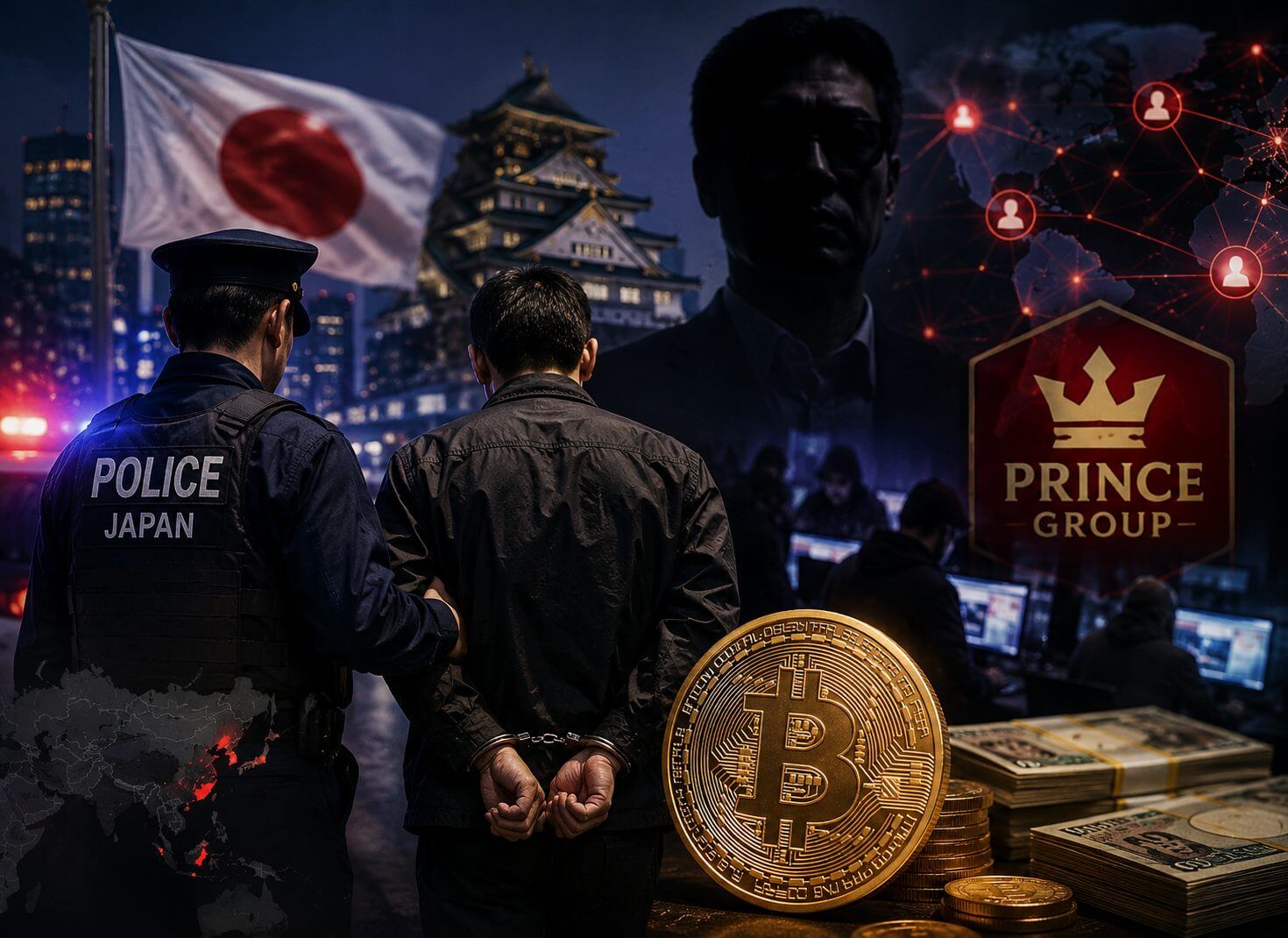 Topfigur des 15-Milliarden-US-Dollar-Bitcoin-Betrugsnetzwerks in Osaka festgenommen