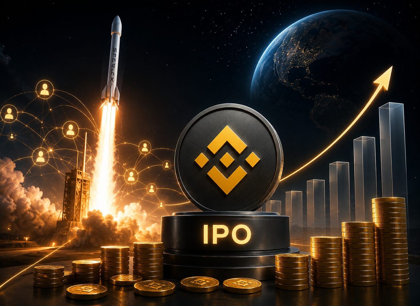 Binance Wallet SpaceX-IPO-Zeichnung sammelt 557 Millionen US-Dollar ein