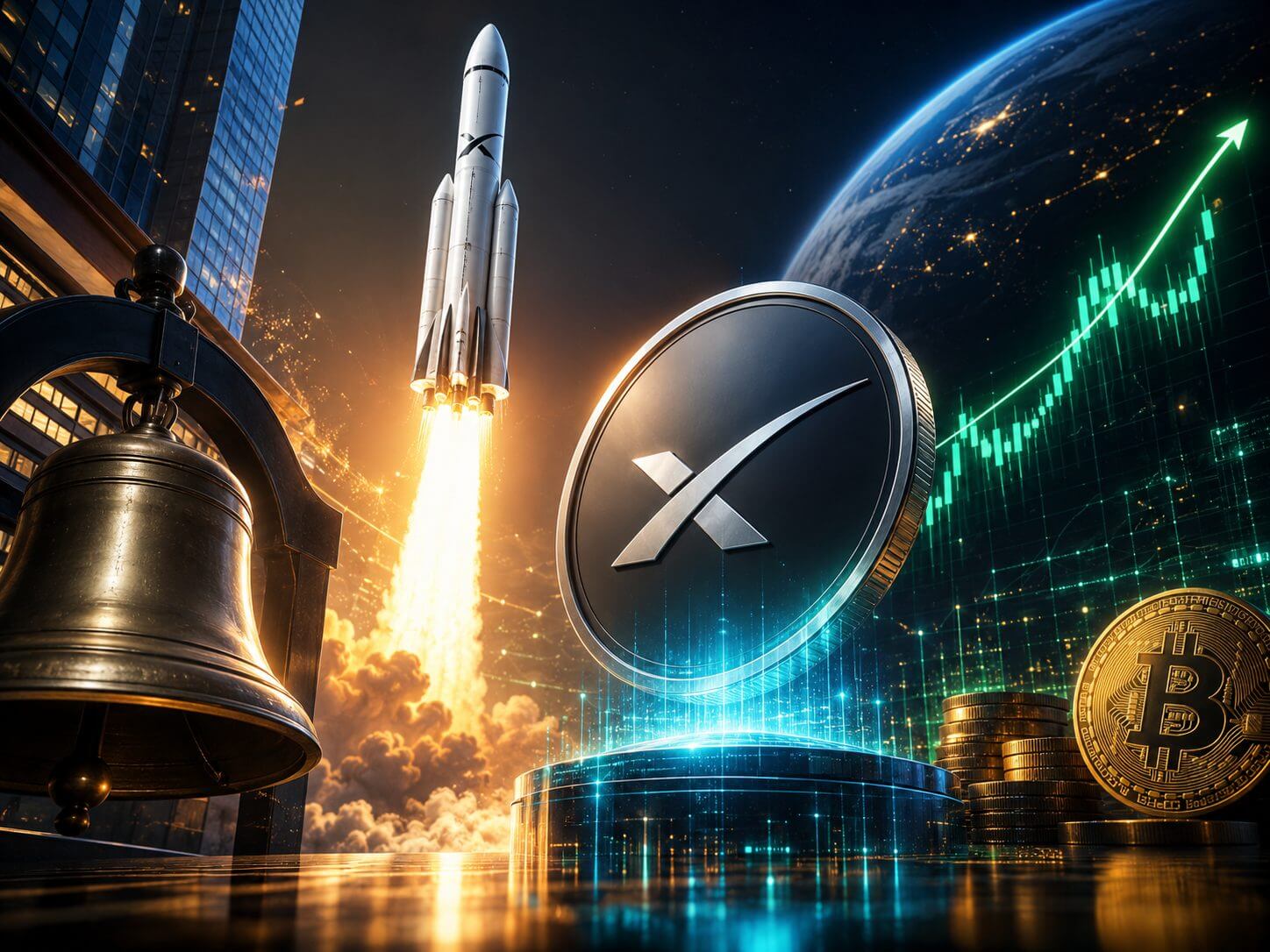 SpaceX-Börsendebüt sorgt für Rekordvolumina auf Kryptowährungsbörsen