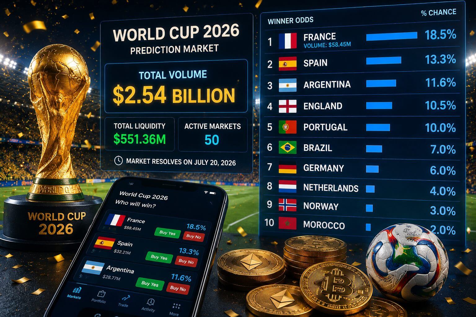 WM 2026: Prognosemärkte prognostizieren Frankreich als Favorit