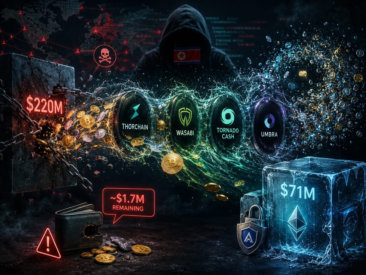 Kelp-DAO-Hacker wäscht fast alle 220 Millionen US-Dollar an gestohlener Kryptowährung