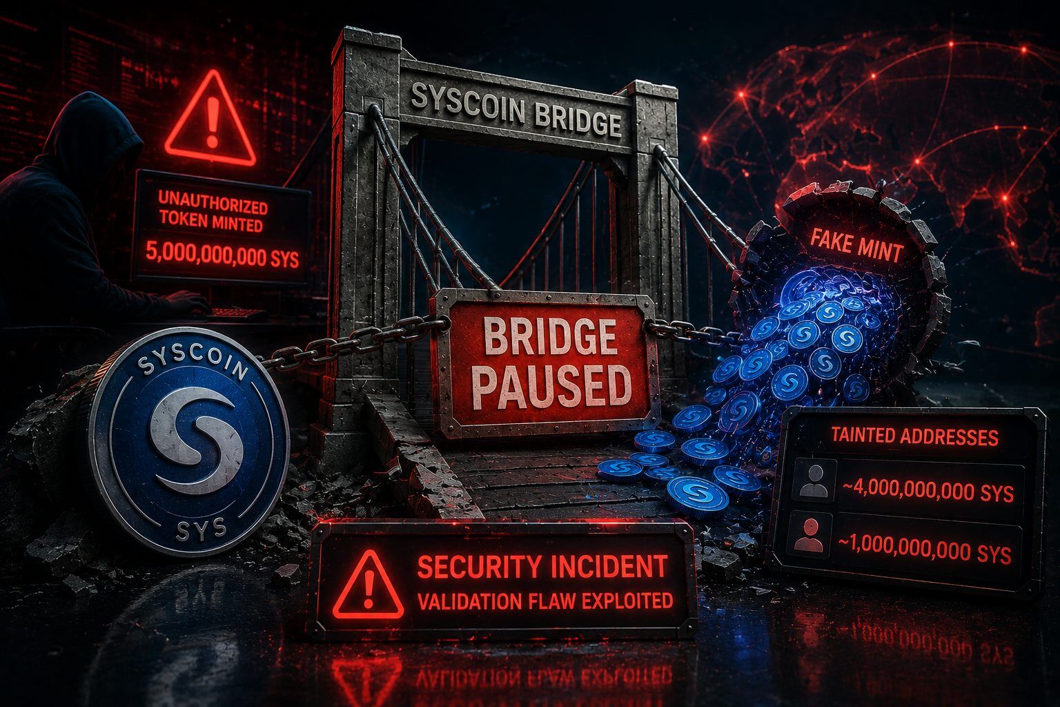 Syscoin erlebt Sicherheitsvorfall mit 5 Milliarden nicht autorisierten Token